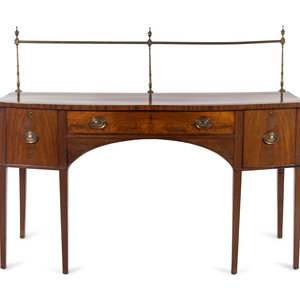 Appraisal: A George III Style Mahogany Sideboard th Century Height x