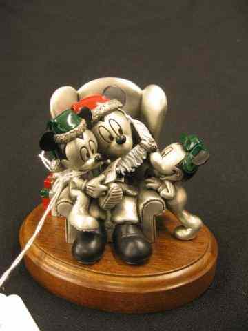 Appraisal: Disney Chilmark Pewter Figurine ''Surprise Santa'' annual Mickey Santa ''