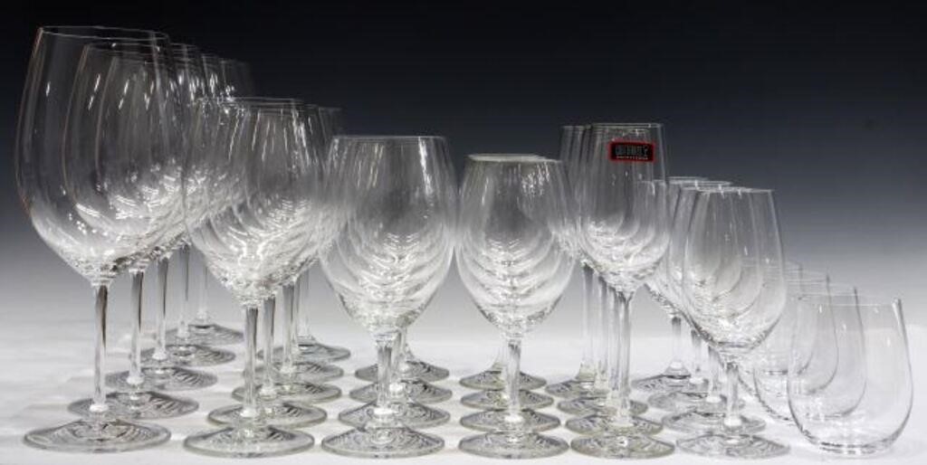 Appraisal: lot of Riedel colorless glass wine stems and tumblers all