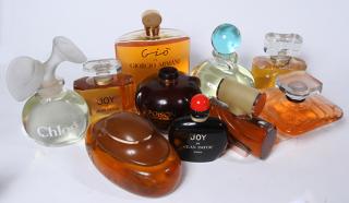 Appraisal: Display Perfume bottle collection a group perfume bottles with name