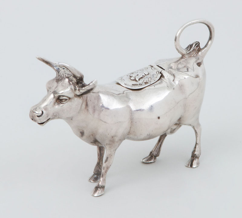 Appraisal: DUTCH SILVER COW-FORM CREAMER Marked 'BM' x in approx oz