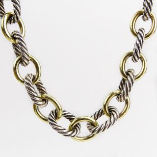 Appraisal: Vintage David Yurman Karat Yellow Gold and Sterling Silver Cable