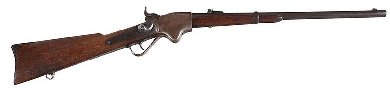 Appraisal: Spencer Repeating Rifle S N approximately caliber in barrel marked