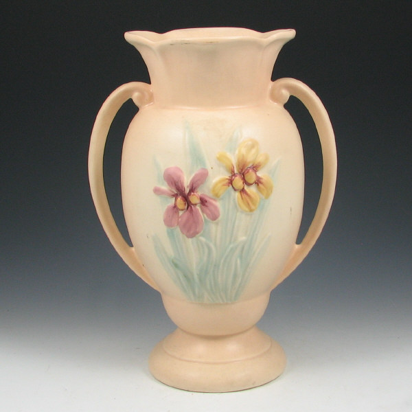 Appraisal: Hull Iris - Vase - Mint Iris vase in cream