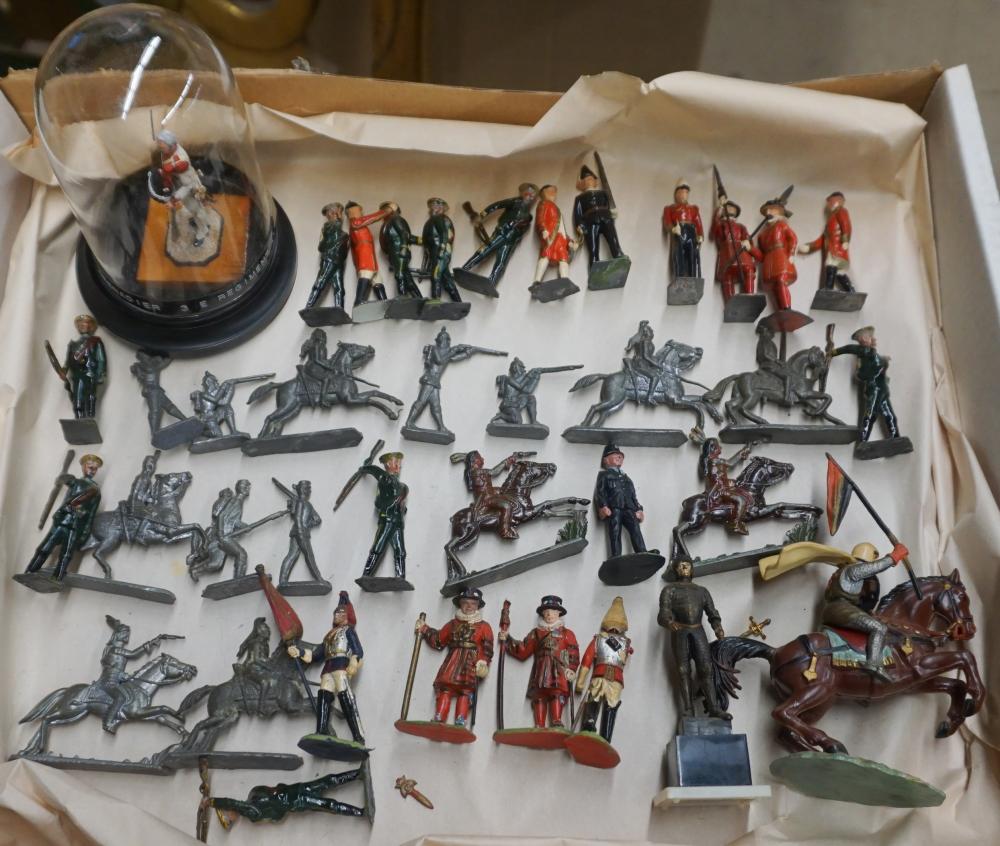 Appraisal: Collection of Thirty-Eight Painted Lead and Plastic Figures