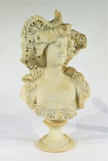 Appraisal: Adolfo Cipriani Marble Bust of a Young Maiden ITALY -