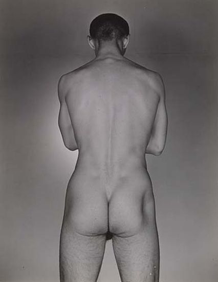 Appraisal: GEORGE PLATT LYNES - Nude study of Ted Starkowsky posterior