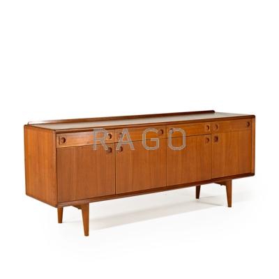 Appraisal: HP HANSEN Teak credenza Denmark s Branded x x Condition