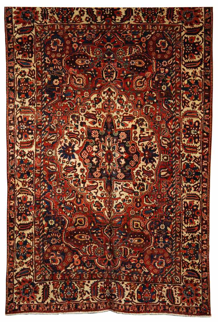 Appraisal: ORIENTAL RUG BAKTIARI ' x ' With a deep blue