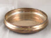 Appraisal: A silver circular open bowl with recurved rolled rim cm