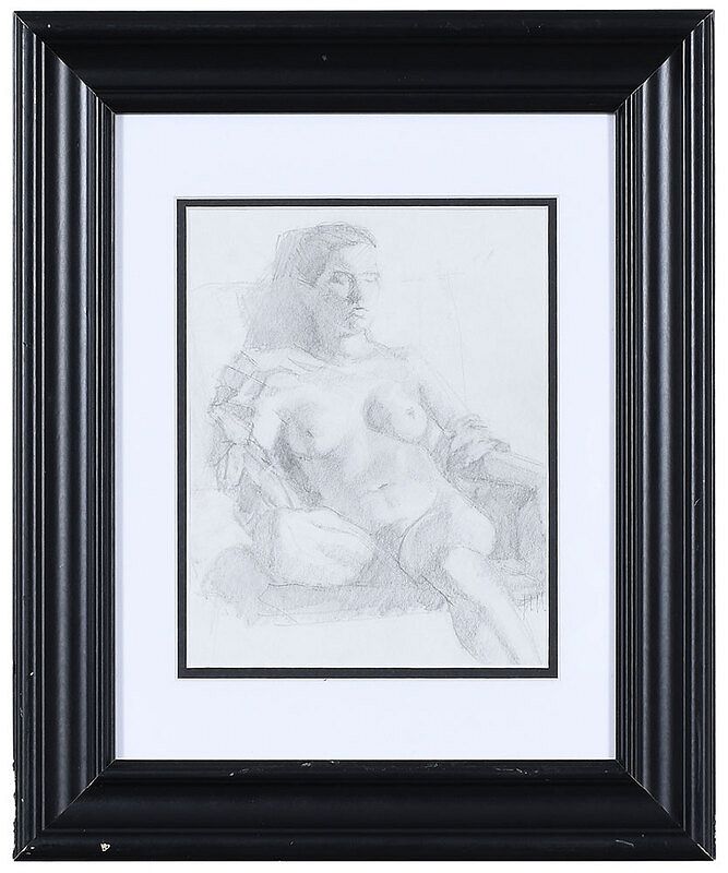 Appraisal: Jack Sweeney American born Untitled Nude signed lower right John