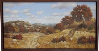 Appraisal: Robert Harrison Texas st century landscape painting Signed lower left