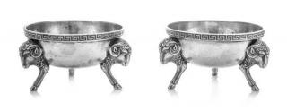 Appraisal: A Pair of American Silver Salts Tiffany Co New York