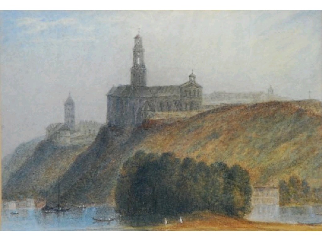 Appraisal: BRITISH SCHOOL nineteenth century WATERCOLOUR 'Salzburg' x cm x cm