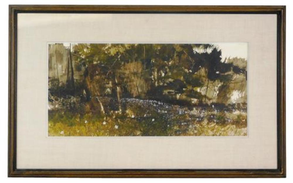 Appraisal: Christopher B Wright American b watercolor on paper th C