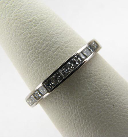 Appraisal: Platinum Princess Cut Diamond Channel Band