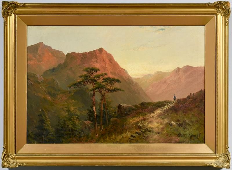 Appraisal: Francis E Jamieson Oil on Canvas Landscape Francis E Jamieson