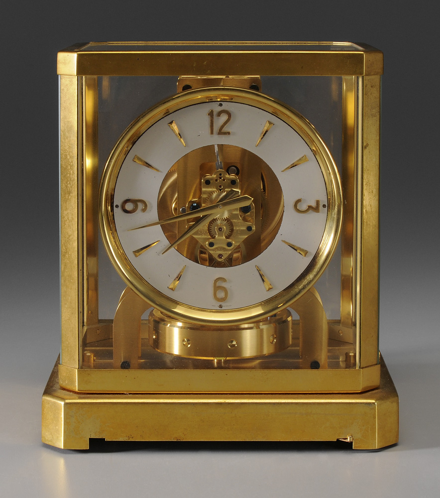 Appraisal: Atmos Le Coultre Clock Swiss th century - in