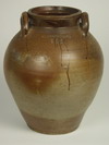 Appraisal: STORAGE JAR - three gallon ovoid shaped wide mouth stoneware