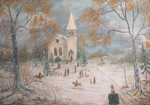 Appraisal: Winter Time Varner Pat oil on masonite x inches A