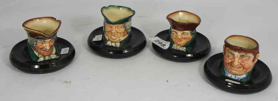 Appraisal: Royal Doulton Character Ash Trays comprising Parson Brown D Dick