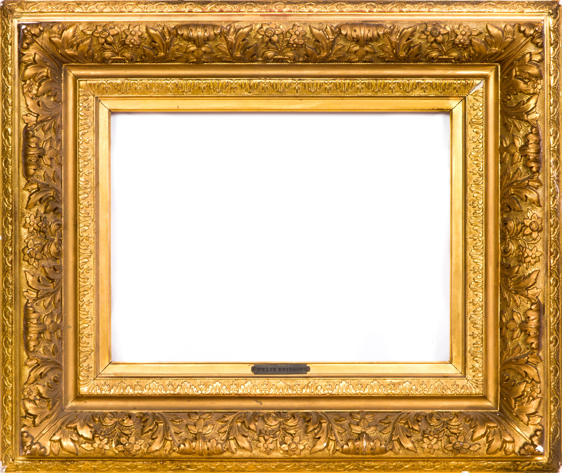 Appraisal: A GILT GILTWOOD AND GESSO DECORATED PICTURE FRAME CIRCA A