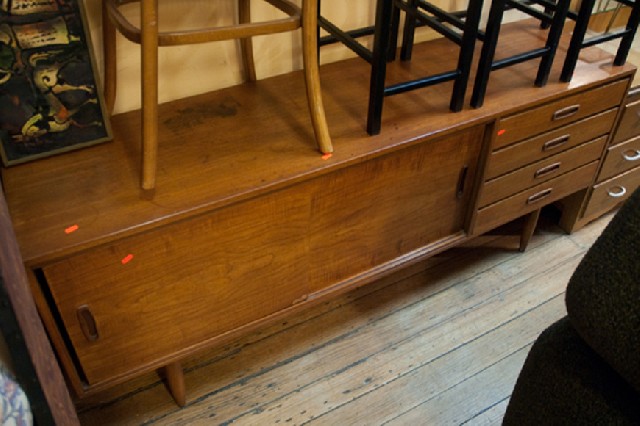 Appraisal: 'S TEAK SIDEBOARD