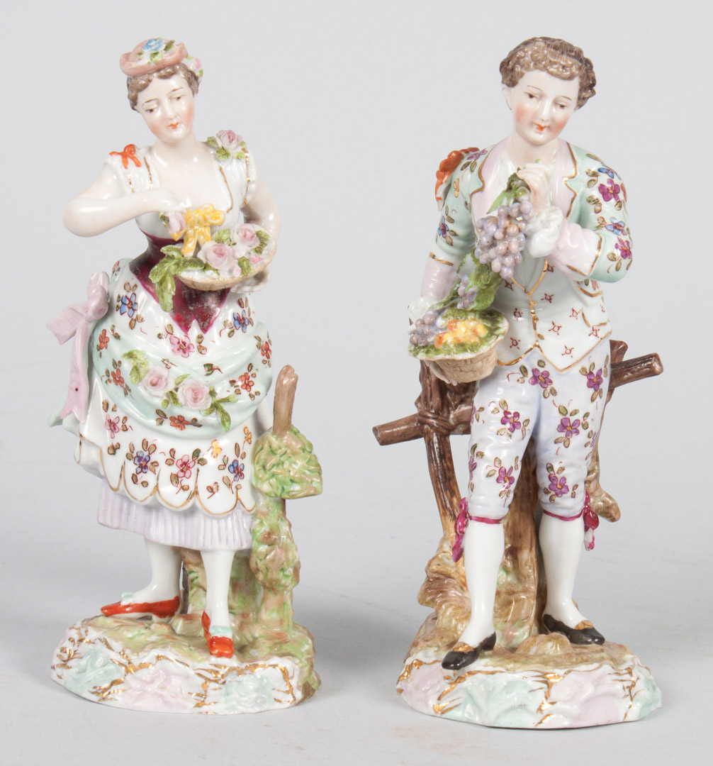 Appraisal: Pair of Richard Eckert Co porcelain figures Volkstedt early th