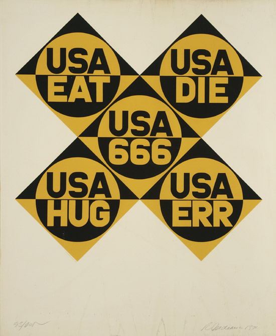 Appraisal: Robert Indiana American b USA from Decade Sheehan Serigraph in