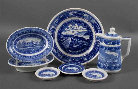 Appraisal: assorted Shenango Baltimore Ohio Railroad china articles various scenes items