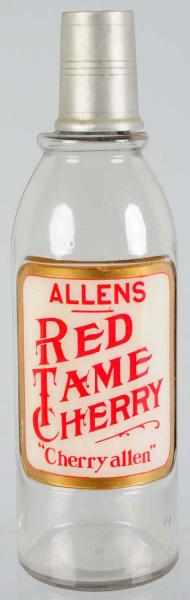 Appraisal: Allen's Red Tame Cherry Back Bar Bottle Beautiful and impressive