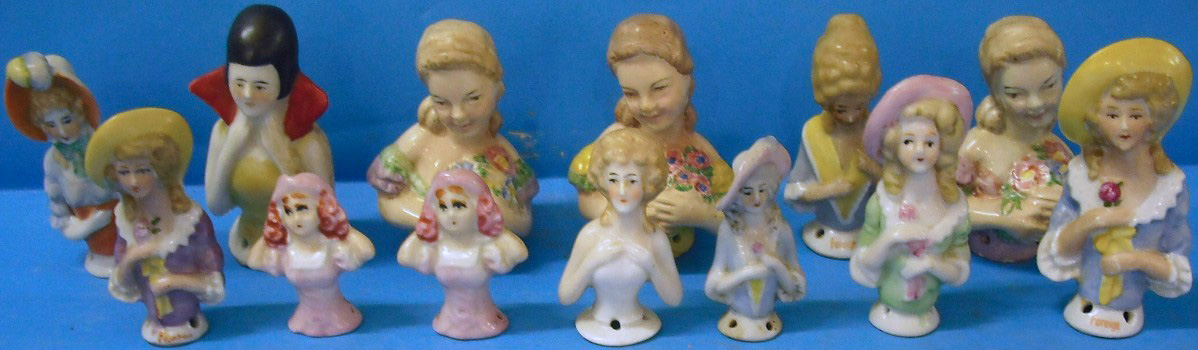 Appraisal: A Collection Of Porcelain Busts of Ladies For Tea Cosys