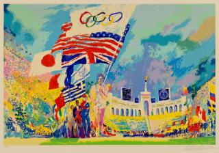 Appraisal: LeRoy Neiman Serigraph Olympics Opening Ceremony LeRoy Neiman American -