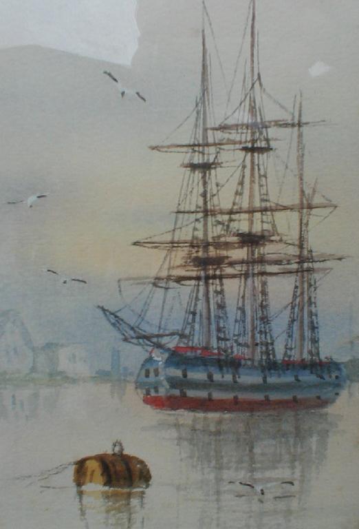 Appraisal: A Betts St Vincent Portsmouth watercolour gilt framed