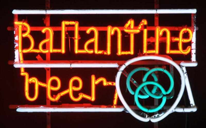 Appraisal: Ballantine -R Line Beer Neon Sign Description s P Ballantine