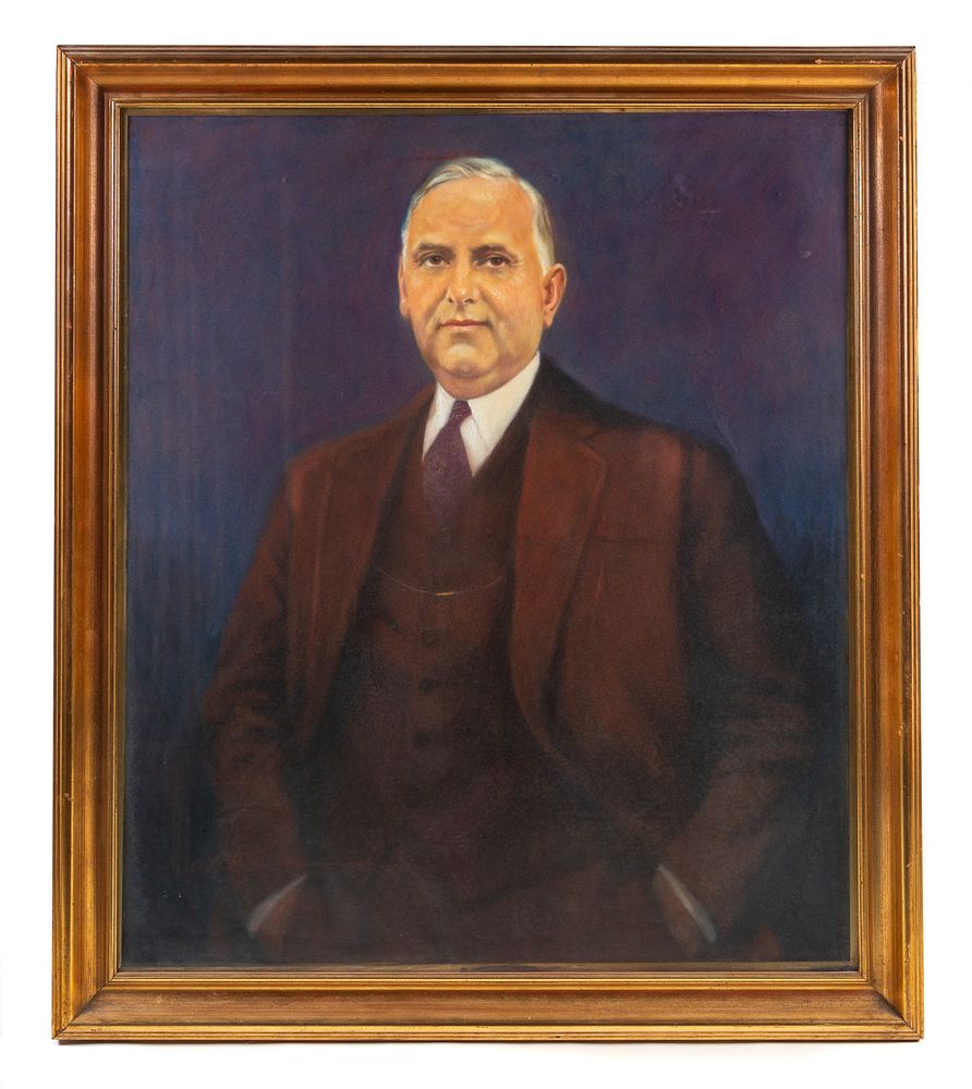 Appraisal: Portrait Painting Of WV Governor Holt - Portrait Painting Of