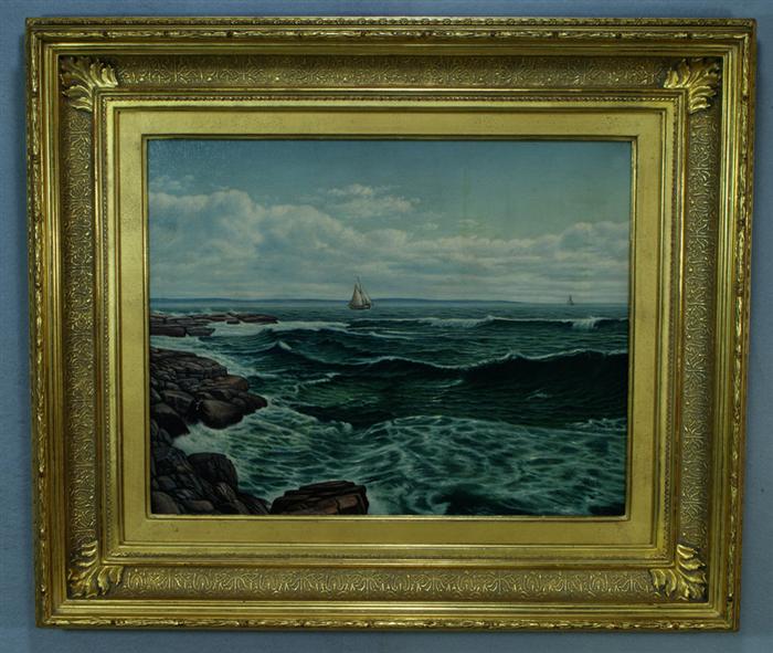 Appraisal: Levi Wells Prentice American - Seascape o c h x