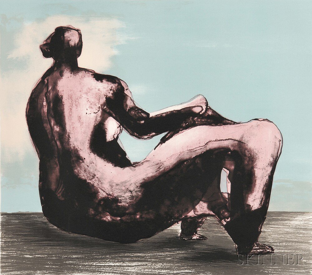 Appraisal: Henry Moore British - Reclining Woman I edition of Cramer