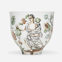 Appraisal: Ena Rottenberg VASE Vienna Porcelain Manufactory AugartenAustria glazed porcelain h