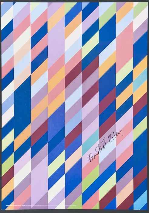 Appraisal: Bridget Riley b after Poster for the Bild-Kunst Museum Goslar