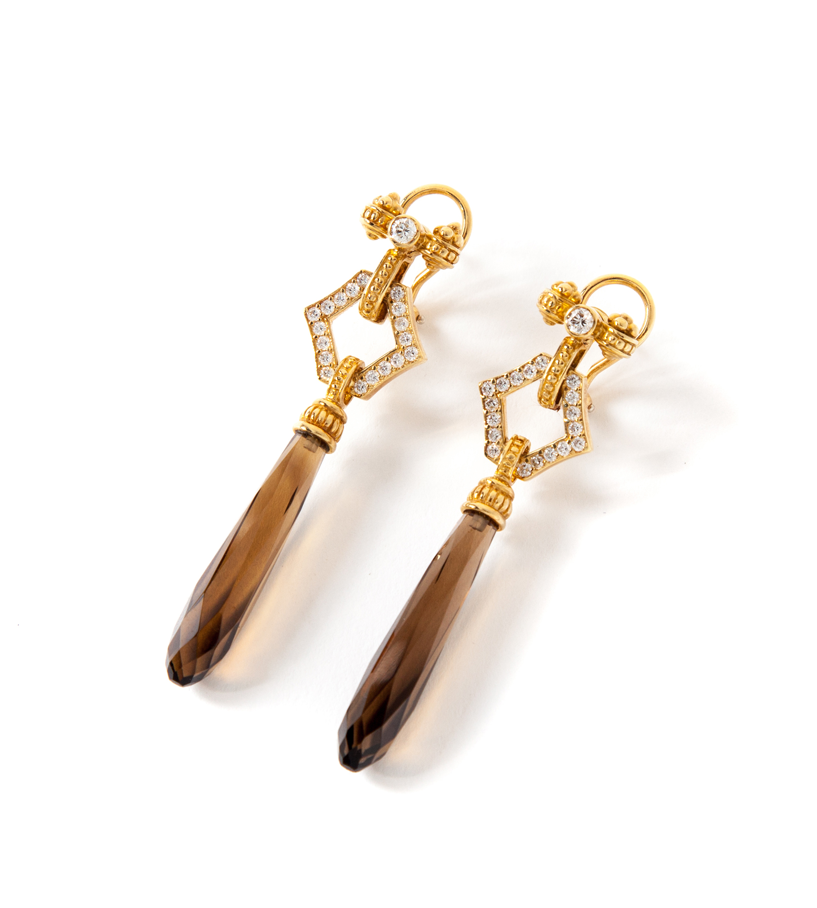 Appraisal: LAGOS DROP EARRINGS American st century KYG earrings each with