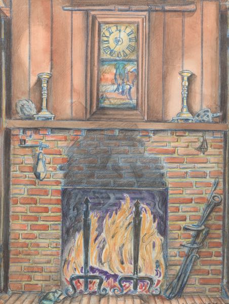 Appraisal: AUGUST BIEHLE AMERICAN - x Fireplace in the First House