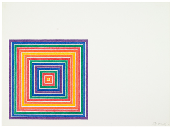 Appraisal: FRANK STELLA Cipango Offset color lithograph on J Green mould-made