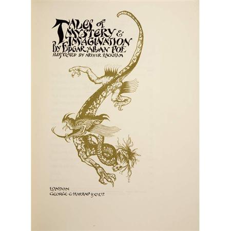 Appraisal: RACKHAM ARTHUR POE EDGAR ALLAN Tales of Mystery Imagination Estimate