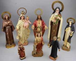 Appraisal: th C Italian Carved Saints th C Italian Carved Saints