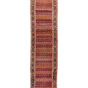 Appraisal: A Bidjar Wool Runner th Century feet inches x feet