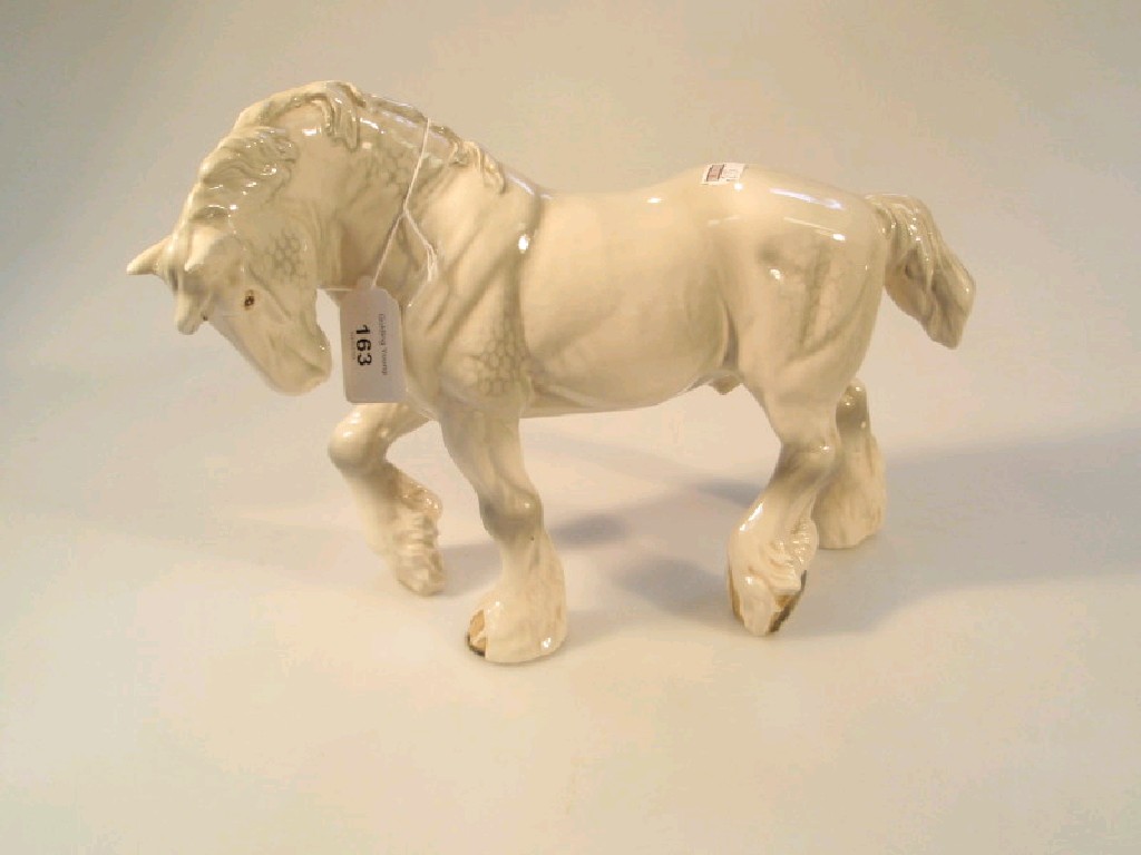 Appraisal: Beswick Shire Horse large action shire by Alan Maslan Kowski