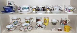 Appraisal: lot of Collection of assorted porcelain cups and saucers including