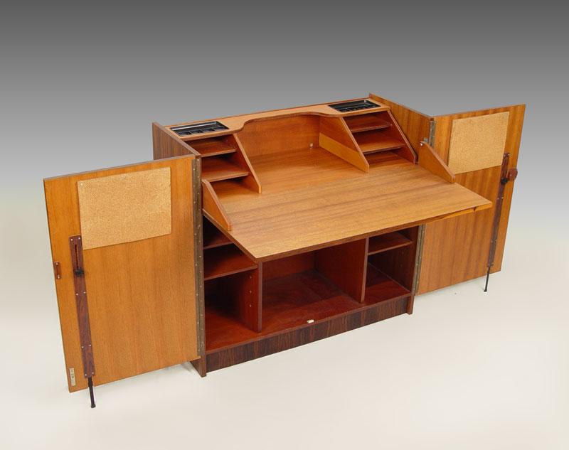 Appraisal: VINTAGE ROSEWOOD MID CENTURY DESK MADE IN BRAZIL Looks like