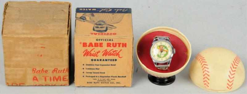 Appraisal: Scarce Babe Ruth Baseball Wrist Watch Circa Made by Exacta